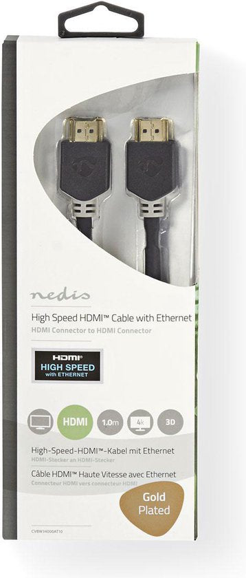 High Speed met Ethernet | HDMI™ Connector | HDMI™ Connector | | | m | | | Antraciet | - afbeelding 100