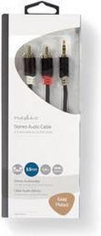 Nedis 3,5mm Jack - Tulp stereo audio kabel - zwart - meter - afbeelding 45