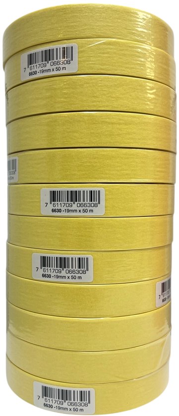 Permafix 124 PRO Pak met 12 Rollen Afplaktape 19 mm x 50 Mtr. - afbeelding 4