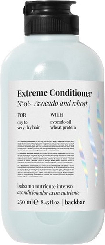 FarmaVita Backbar Extreme Conditioner N°6 Avocado and Wheat 250ml - afbeelding 4