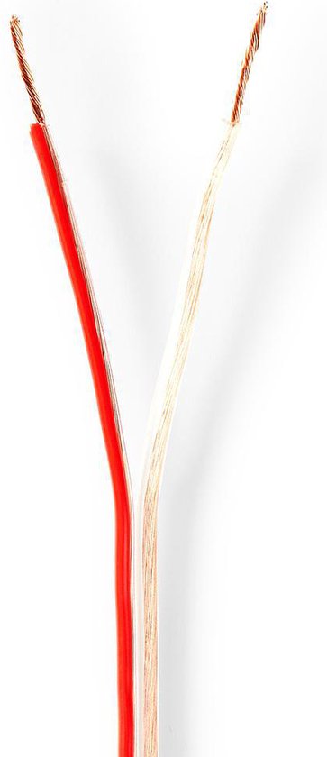 Nedis Speaker-Kabel - 2x mm² - Koper - m - Rond - PVC - Rol - afbeelding 1