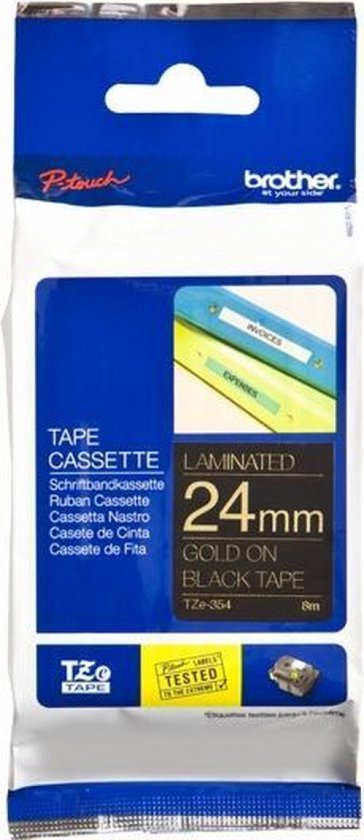 TZ-354 24mm - gold on black - laminated(8m) - afbeelding 8