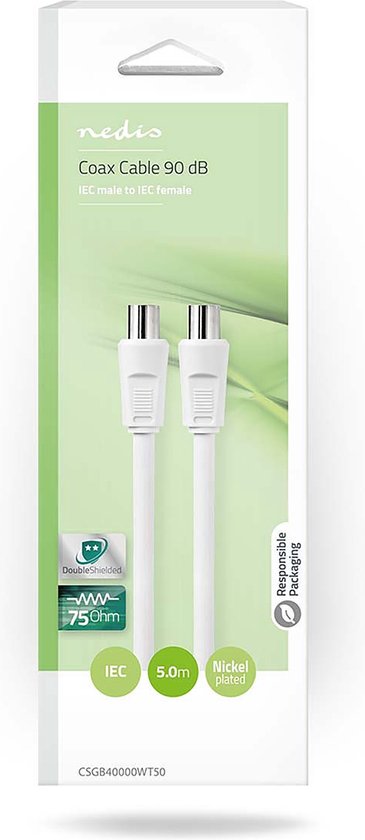 Nedis - IEC (Coax) - IEC (Coax) Female - PVC - afbeelding 13