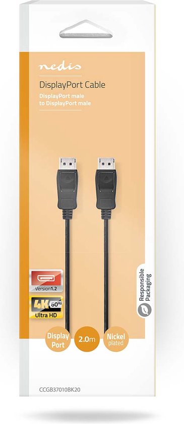 Nedis - DisplayPort Male - DisplayPort Male - m - afbeelding 7