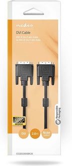 Nedis DVI-Kabel - DVI-I 24+5-Pin Male - DVI-I 24+5-Pin Male - 2560x1600 - Vernikkeld - 2.00 m - Recht - PVC - Zwart - Envelop - afbeelding 5