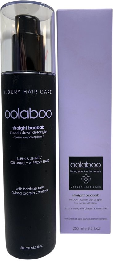 2x Oolaboo Straight Baobab Smooth Down Detangler 250 ml - afbeelding 2