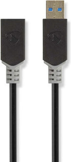 Nedis USB-C Adapter - USB 3.2 Gen 1 - USB-C Male - USB-A Female - 5 Gbps - 0.15 m - Rond - Vernikkeld - PVC - Antraciet - Doos - afbeelding 8