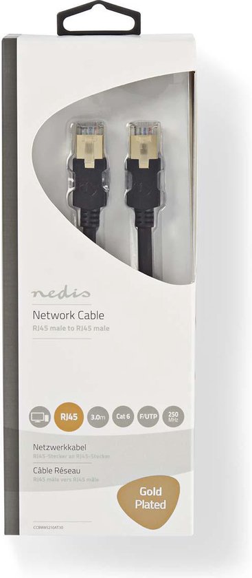 Nedis CAT6 Netwerkkabel - RJ45 Male - RJ45 Male - F/UTP - m - Rond - LSZH / PVC - afbeelding 8