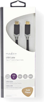 Nedis USB-C naar USB-C kabel - tot 20V/3A / zwart - 1 meter - afbeelding 11