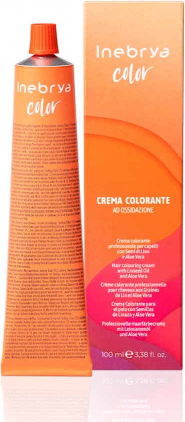 Inebrya Color Haarkleur Creme Kleuring Permanent 100ml - 07/03 Blonde Golden / Mittelblond Gold - afbeelding 1