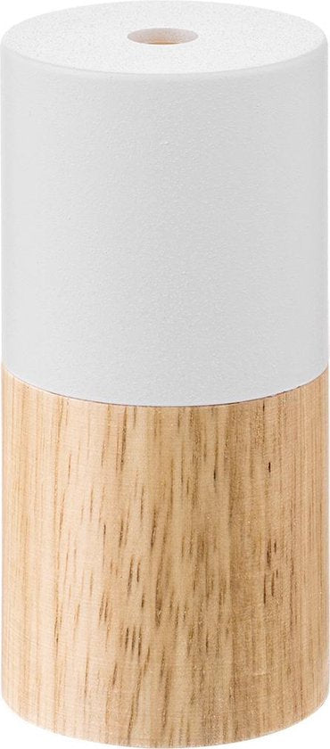 Home sweet home combi fitting rond E27 - / hout - 2e kans Wit — EAN 8718808182003