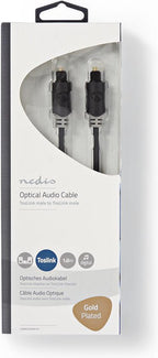 Nedis Optische Audiokabel - TosLink Male - TosLink Male - m - Rond - PVC - Antraciet - Doos - afbeelding 26