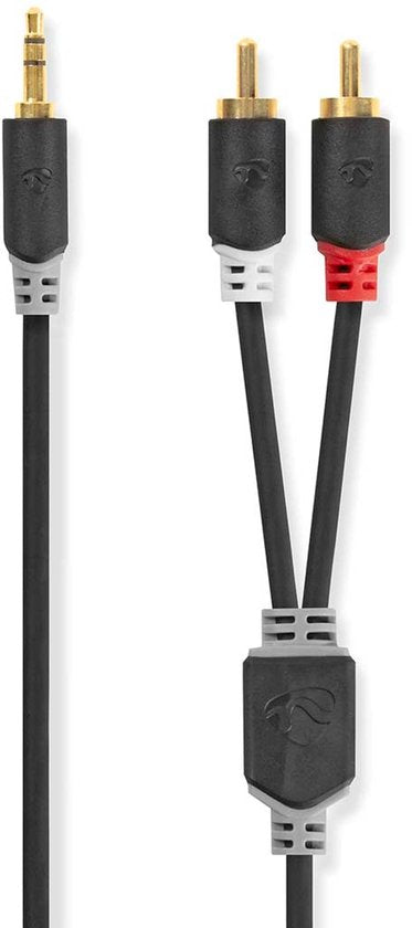 Nedis 3,5mm Jack - Tulp stereo audio kabel - zwart - meter - afbeelding 31