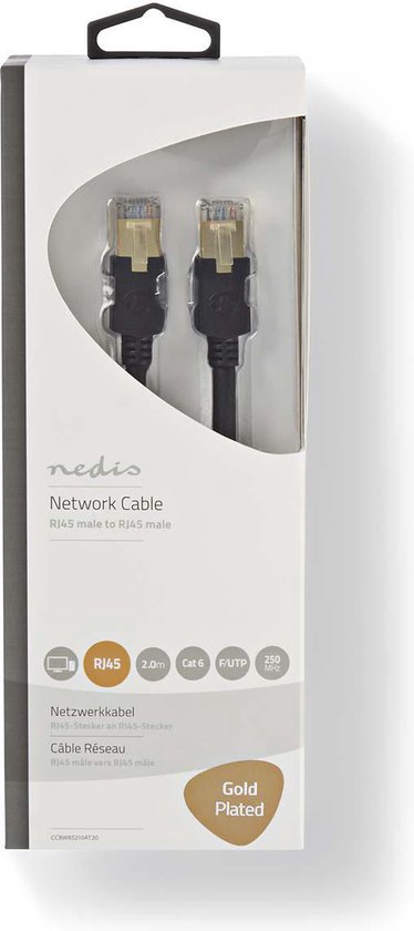 Nedis CAT6 Netwerkkabel - RJ45 Male - RJ45 Male - F/UTP - m - Rond - LSZH / PVC - afbeelding 15