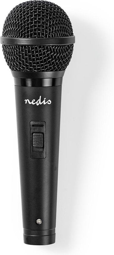 Nedis bedrade microfoon - XLR - 6,35mm Jack - metaal / - 5 meter Zwart - 283866 — EAN 5412810283866