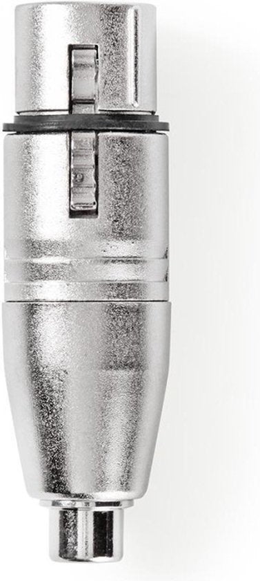 XLR-Adapter - XLR 3-Pins Female - RCA Female - Vernikkeld - Recht - Metaal - Zilver - 10 Stuks - Polybag - afbeelding 12