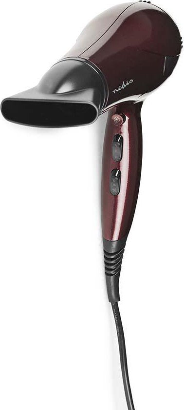 Nedis Föhn - 2000 W - Concentrator / Verdeler - 3 Warmte Standen - 2 Snelheden - Oververhittingsbeveiliging - 1.80 m - Rood/Zwart - Kunststof - afbeelding 5