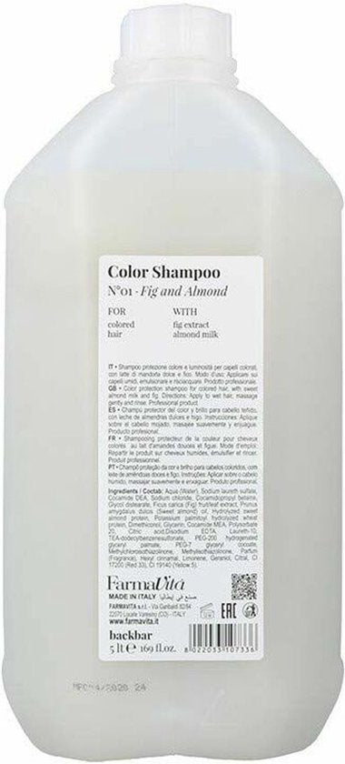 FarmaVita Back.Bar N°01 Color Shampoo Vrouwen Zakelijk ml - afbeelding 5