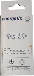 6 x Energetic E27 LED A60 Dimbaar Warm Wit (2700 K) mat Dimbaar 8.5 W (75w) 1055 Lumen Mat Glas (let op alleen dimbaar met een LED geschikte Dimmer) - afbeelding 2