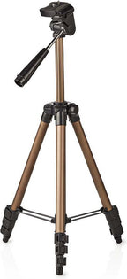 Nedis Statief - Maximaal draagvermogen: 1.5 kg - Minimale werkhoogte: 35.0 cm - Maximale werkhoogte: 106.0 cm - 3 Segmenten - Pan & Tilt - Inclusief reistas - ABS / Aluminium - Brons / Zilver - afbeelding 1