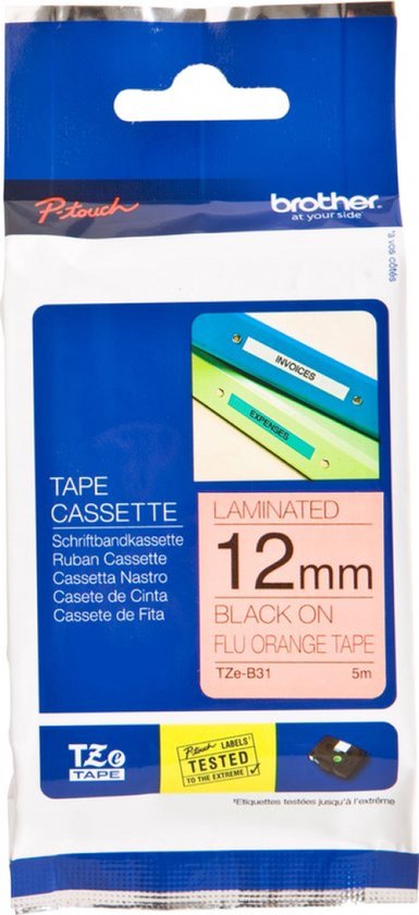 Brother Tape gelamineerd 12mm - afbeelding 4