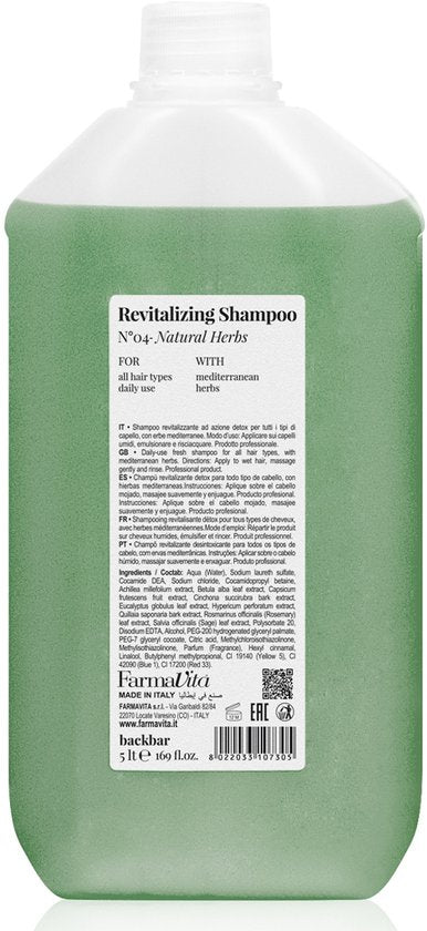 Shampoo Back Bar Farmavita 030137 - afbeelding 1