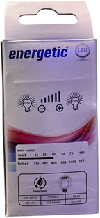 6 x Energetic LED Mini kogel Filament E27 4,2W 2700K 230V - Warm Wit - Dimbaar - afbeelding 2