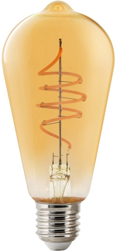 Nordlux ST64-lichtbron-smart-filament-E27-gold-deco spiral-2200K - afbeelding 2