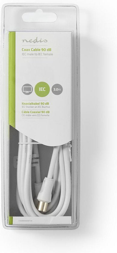 Nedis - IEC (Coax) - IEC (Coax) Female - PVC - afbeelding 56
