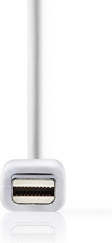 Nedis Mini DisplayPort-Kabel - DisplayPort 1.2 - Mini-DisplayPort Male - DisplayPort Female / DVI-D 24+1-Pins Female / HDMI Input - 21.6 Gbps - Vernikkeld - 0.20 m - Rond - PVC - Wit - Polybag - afbeelding 12