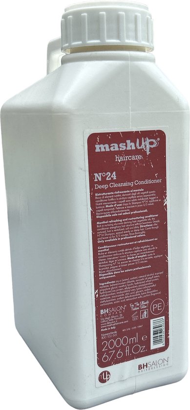 MashUp Haircare -SUPERSALE- N° 24 Deep Cleansing Conditioner 2000ml inclusief pomp OP = OP - afbeelding 1