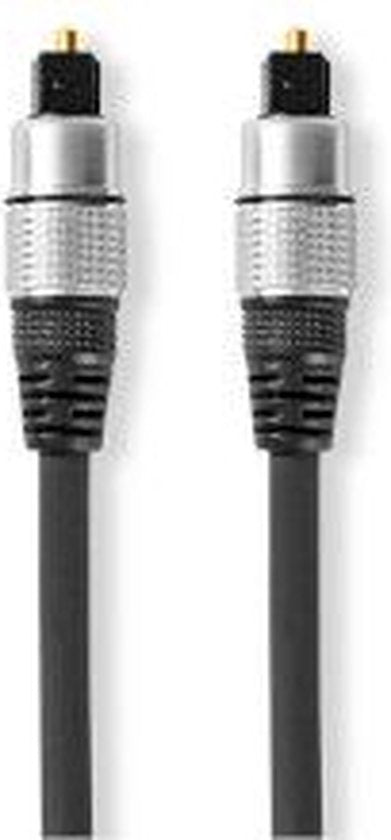 Nedis Optische Audiokabel - TosLink Male - TosLink Male - m - Rond - PVC - Antraciet - Doos - afbeelding 23
