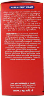Dagravit Totaal 30 Vitaal 50+ Multivitaminen voordeelverpakking - Vitamine B1, B2, B3, B5, B6, B12 en koper dragen bij aan een goede energiehuishouding - 100 tabletten - afbeelding 22
