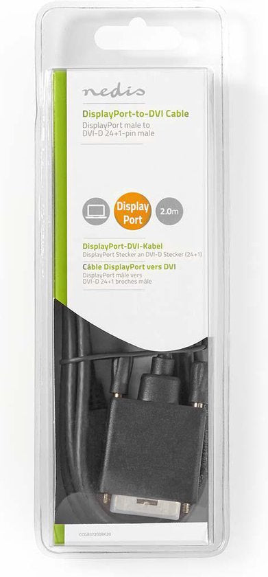 | DisplayPort Male | DVI-D 24+1-Pins Male | | | m | | | Zwart | - afbeelding 34
