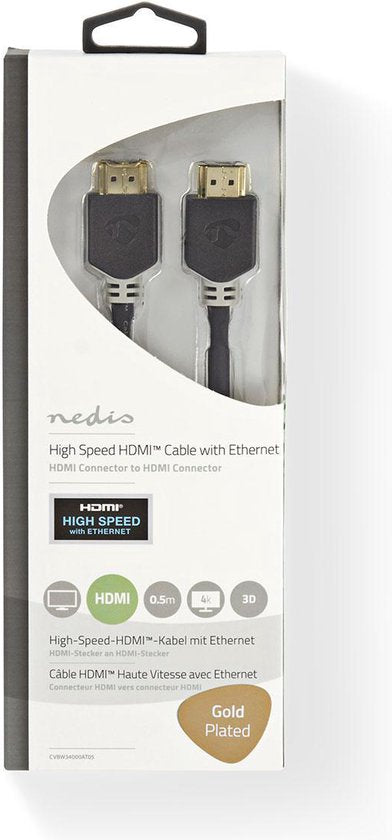 High Speed met Ethernet | HDMI™ Connector | HDMI™ Connector | | | m | | | Antraciet | - afbeelding 24