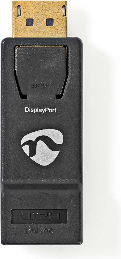 Nedis DisplayPort-Adapter - DisplayPort Male - HDMI Output - 4K@30Hz - Verguld - Recht - Rond - ABS - ABS - Antraciet - Doos - afbeelding 2