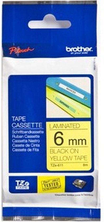 Brother TZE611 labelprinter-tape - afbeelding 11
