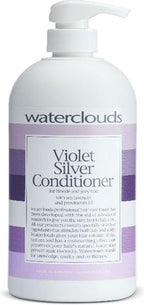 Waterclouds Violet Silver Conditioner - 1000 ml met pomp- Zilvershampoo - Voor Blondines - - afbeelding 2