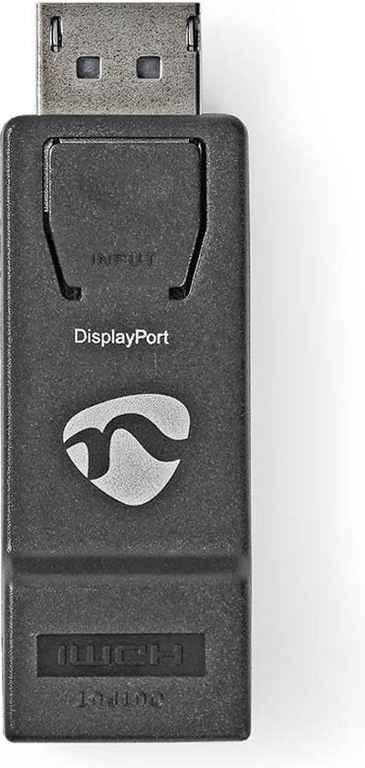Nedis DisplayPort-Adapter - DisplayPort Male - HDMI Output - 1080p@60Hz - Vernikkeld - Recht - Rond - ABS - ABS - Zwart - Doos - afbeelding 4