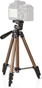 Nedis Statief - Maximaal draagvermogen: 1.5 kg - Minimale werkhoogte: 35.0 cm - Maximale werkhoogte: 106.0 cm - 3 Segmenten - Pan & Tilt - Inclusief reistas - ABS / Aluminium - Brons / Zilver - afbeelding 4