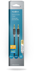 Nedis Stereo-Audiokabel - 3,5 Male - 3,5 Male - m - Rond - afbeelding 21