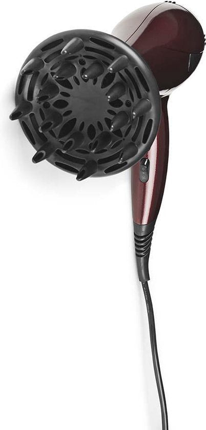 Nedis Föhn - 2000 W - Concentrator / Verdeler - 3 Warmte Standen - 2 Snelheden - Oververhittingsbeveiliging - 1.80 m - Rood/Zwart - Kunststof - afbeelding 4