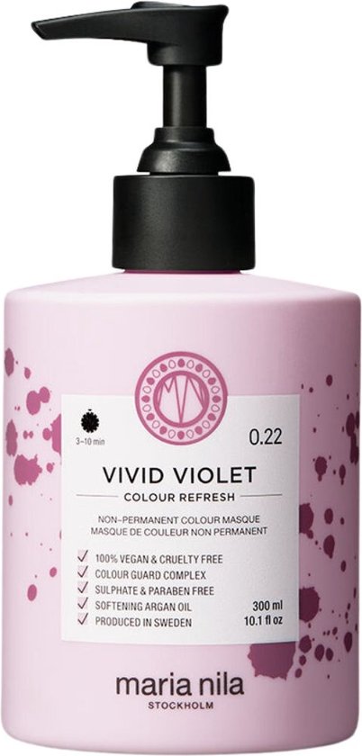 Maria Nila - Colour Refresh - 300ml - Vivid Violet 0.22 - afbeelding 2