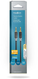 Nedis Stereo-Audiokabel - 3,5 Male - 3,5 Male - m - Rond - afbeelding 32