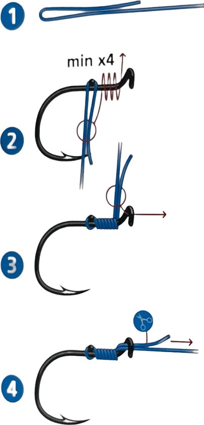 Easy2Hook - Vishaken - Zee - Knopen niet nodig - maat 1/0 - 12 doosjes/240 stuks - - afbeelding 2