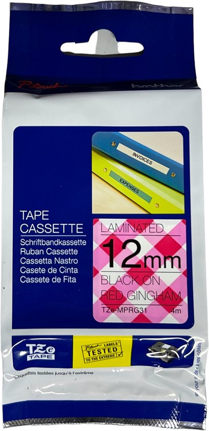 7 x ORIGINELE Brother Tze-tape 12mm MIX van 7 verschillende Kleuren SALE AANBIEDING - afbeelding 5