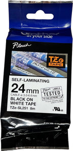 4x Originele Brother Tze tape 24mm x 8 Meter - afbeelding 2