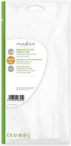 Nedis DisplayPort-Adapter - DisplayPort Male - DVI-D 24+1-Pins Female - 1080p - Vernikkeld - Recht - 0.20 m - Rond - PVC - ABS - Zwart - Envelop - afbeelding 4