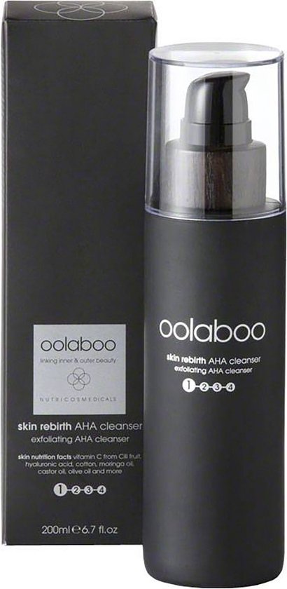 Oolaboo - Skin Rebirth - AHA Cleanser - Exfoliating AHA Cleanser (Phase 1) - 200 ml - afbeelding 1