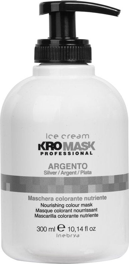 Color pigment mask Inebrya KroMask Silver 300 ml - afbeelding 3